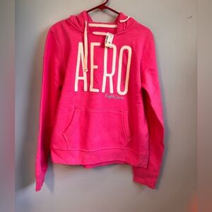 Aeropostale Pink Hooded Pullover Sweatshirt